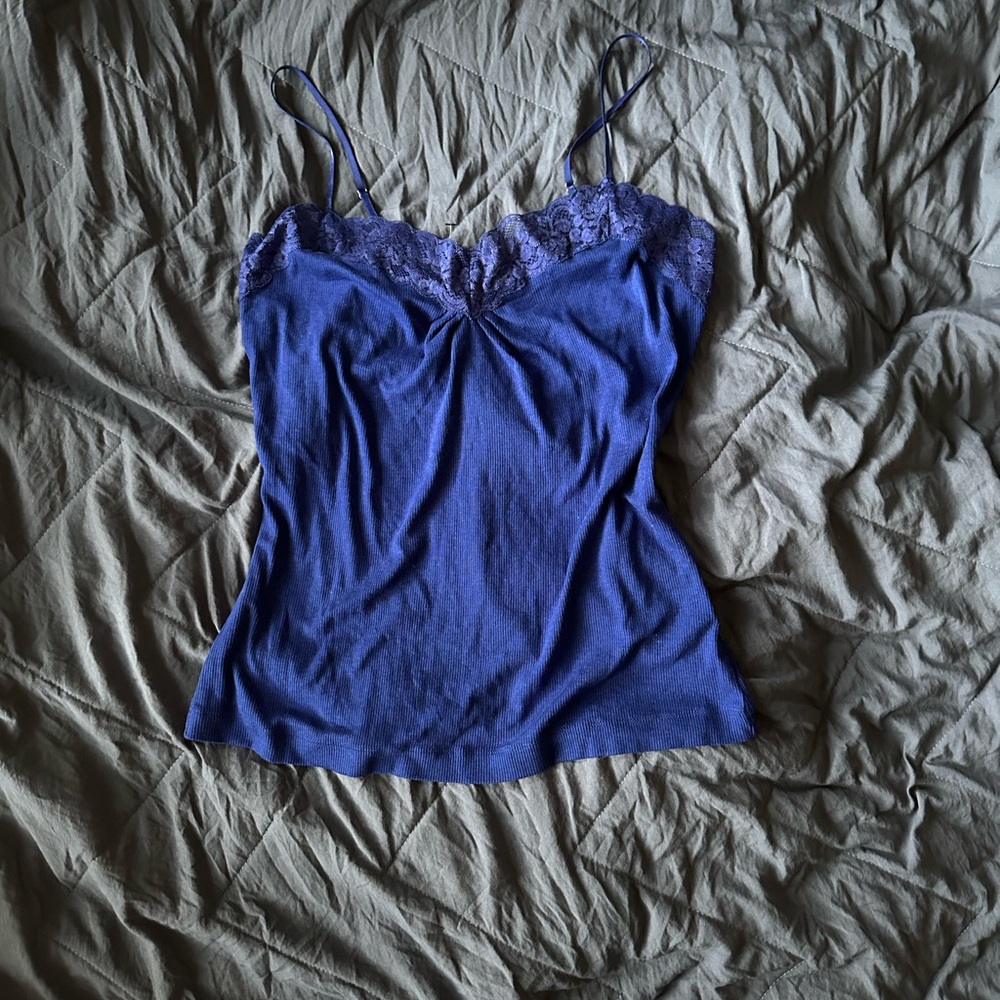 Worthington Royal Blue Lace Cami
